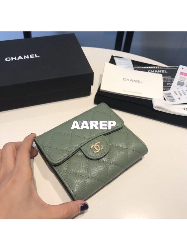 Replica Chanel Small Zip Pocket Wallet in caviar leather A82288 31