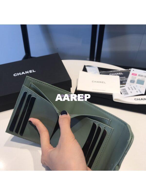 Replica Chanel Small Zip Pocket Wallet in caviar leather A82288 32