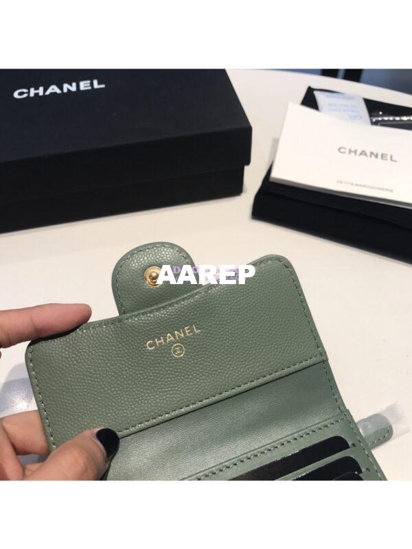 Replica Chanel Small Zip Pocket Wallet in caviar leather A82288 33