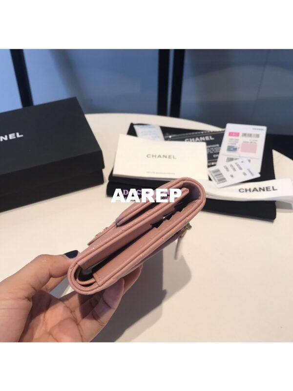 Replica Chanel Small Zip Pocket Wallet in caviar leather A82288 36