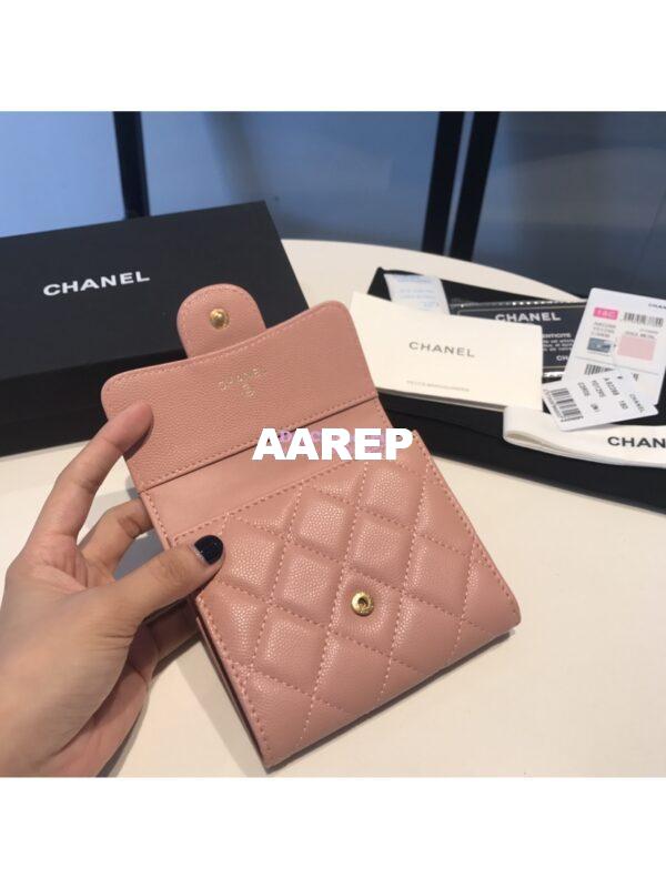 Replica Chanel Small Zip Pocket Wallet in caviar leather A82288 37