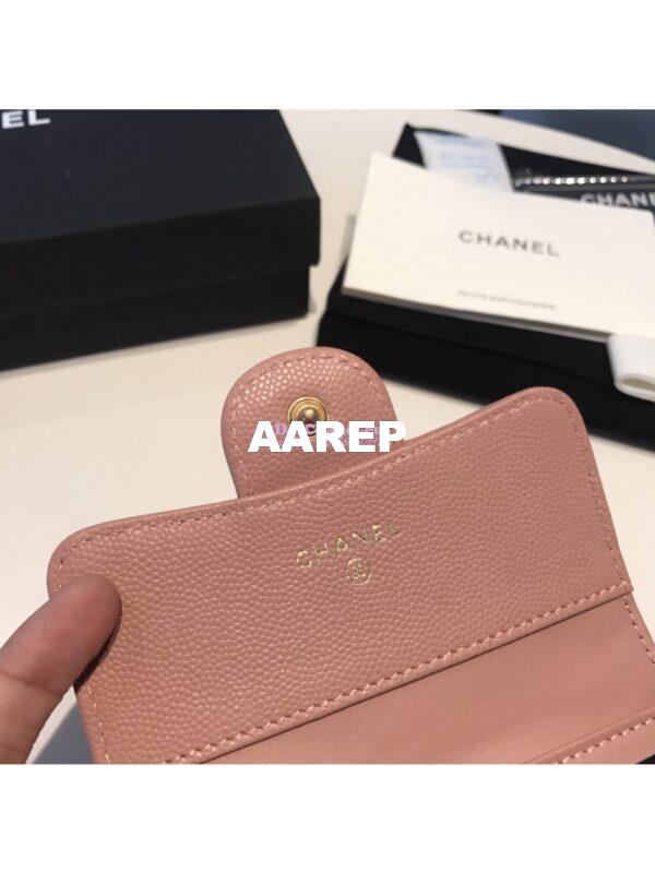 Replica Chanel Small Zip Pocket Wallet in caviar leather A82288 38