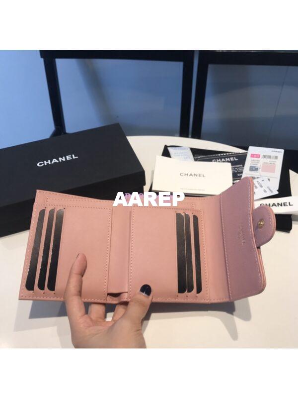 Replica Chanel Small Zip Pocket Wallet in caviar leather A82288 39