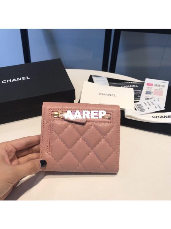 Replica Chanel Small Zip Pocket Wallet in caviar leather A82288 40