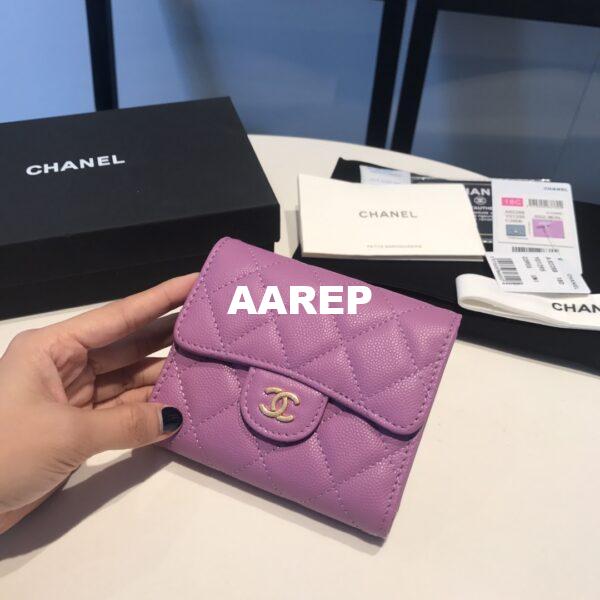 Replica Chanel Small Zip Pocket Wallet in caviar leather A82288 43