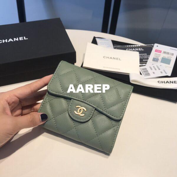 Replica Chanel Small Zip Pocket Wallet in caviar leather A82288 46