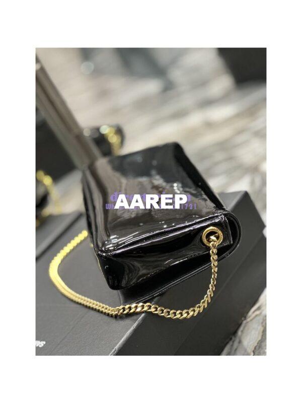 Replica YSL Saint Laurent Kate 99 Chain Bag In Quilted Patent Calfskin 6606181 Black 6