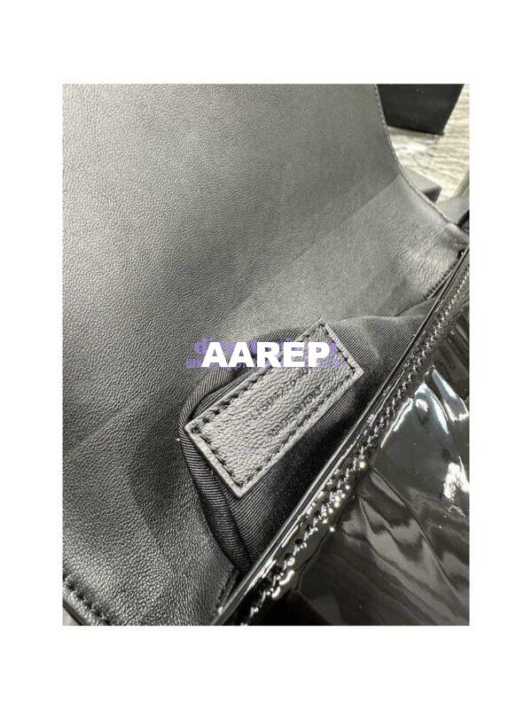 Replica YSL Saint Laurent Kate 99 Chain Bag In Quilted Patent Calfskin 6606181 Black 9