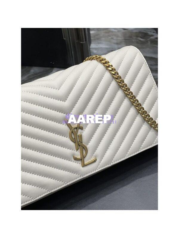 Replica YSL Saint Laurent Kate 99 Chain Bag In Quilted Lambskin 6606181 White 7