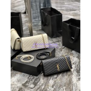Replica YSL Saint Laurent Kate 99 Chain Bag In Quilted Lambskin 6606181 Black