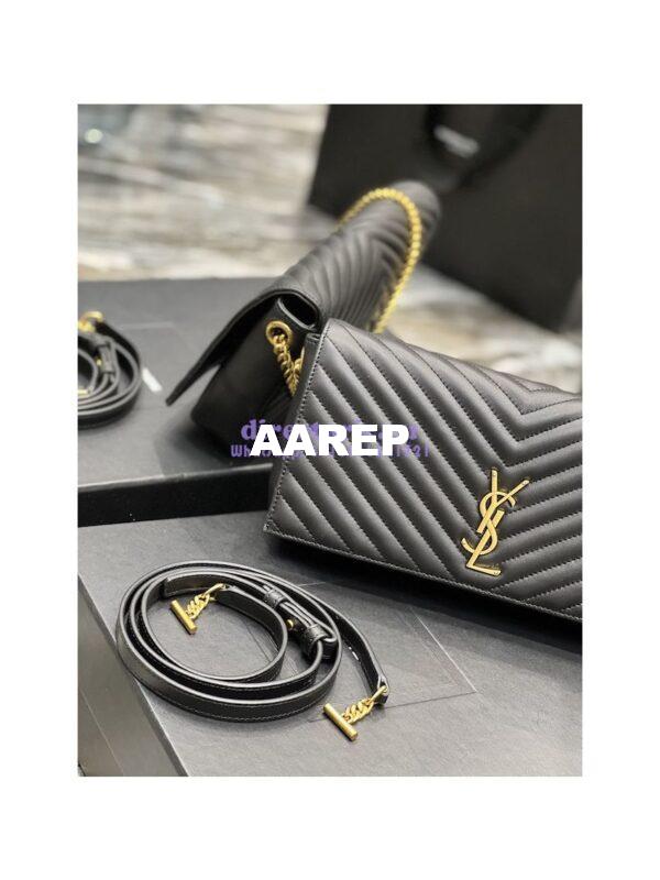 Replica YSL Saint Laurent Kate 99 Chain Bag In Quilted Lambskin 6606181 Black 7