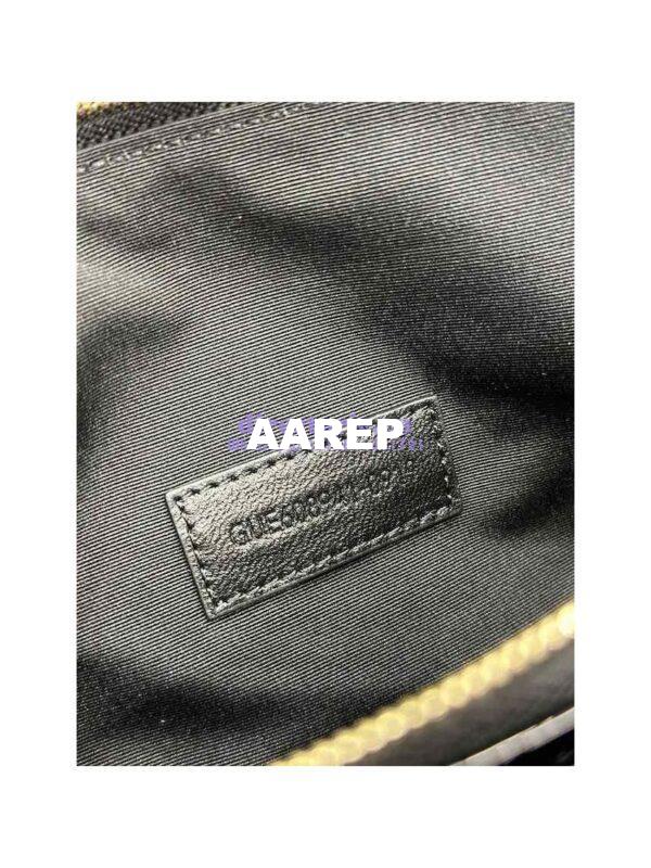 Replica Saint Laurent YSL Becky Double-Zip Pouch in Quilted Lambskin 608941 Black Patent 11