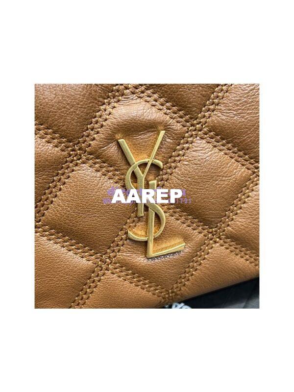 Replica Saint Laurent YSL Becky Double-Zip Pouch in Quilted Lambskin 608941 Caramel 7