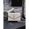 Replica Saint Laurent YSL Becky Double-Zip Pouch in Quilted Lambskin 608941 Wine