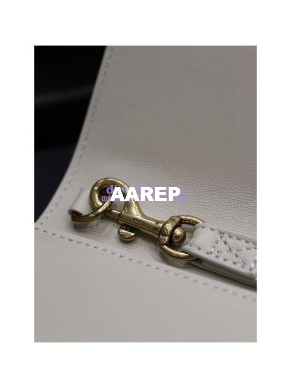 Replica YSL Saint Laurent Cassandre Flap Pouch In Smooth Leather 650858 Blanc 12