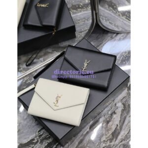 Replica YSL Saint Laurent Cassandre Flap Pouch In Smooth Leather 650858 Black