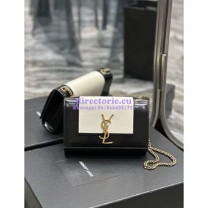 Replica YSL Saint Laurent Kate small two-tone leather shoulder bag Lambskin 742580