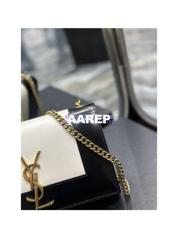 Replica YSL Saint Laurent Kate small two-tone leather shoulder bag Lambskin 742580 8