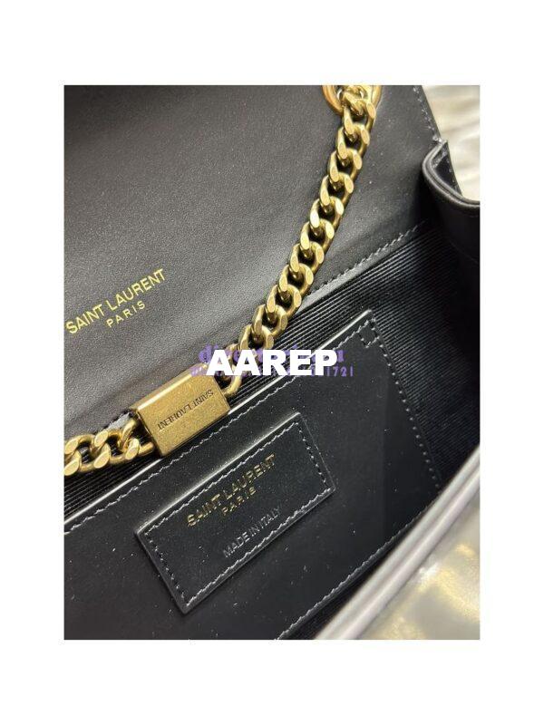 Replica YSL Saint Laurent Kate small two-tone leather shoulder bag Lambskin 742580 9