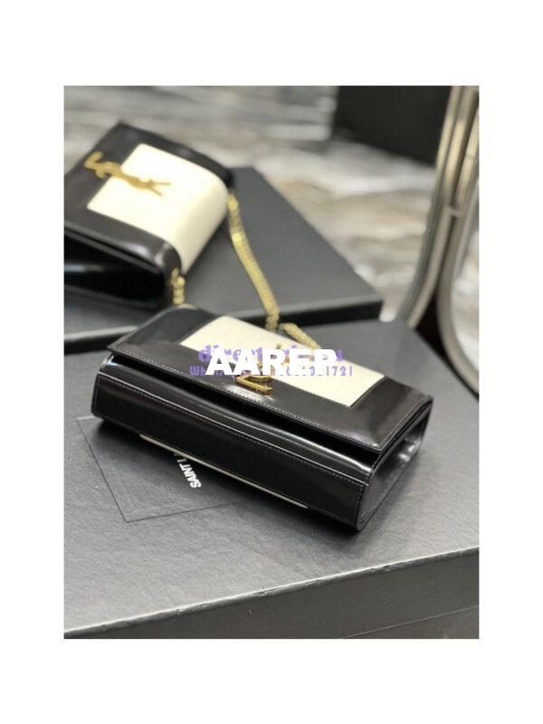 Replica YSL Saint Laurent Kate small two-tone leather shoulder bag Lambskin 742580 10
