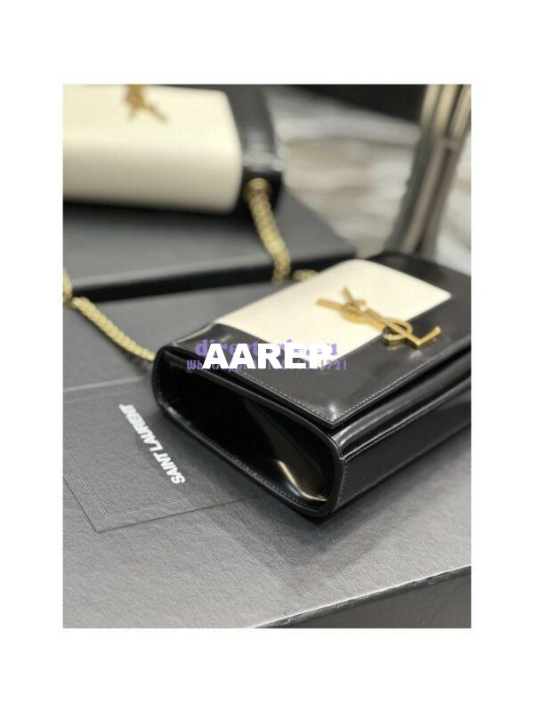 Replica YSL Saint Laurent Kate small two-tone leather shoulder bag Lambskin 742580 11