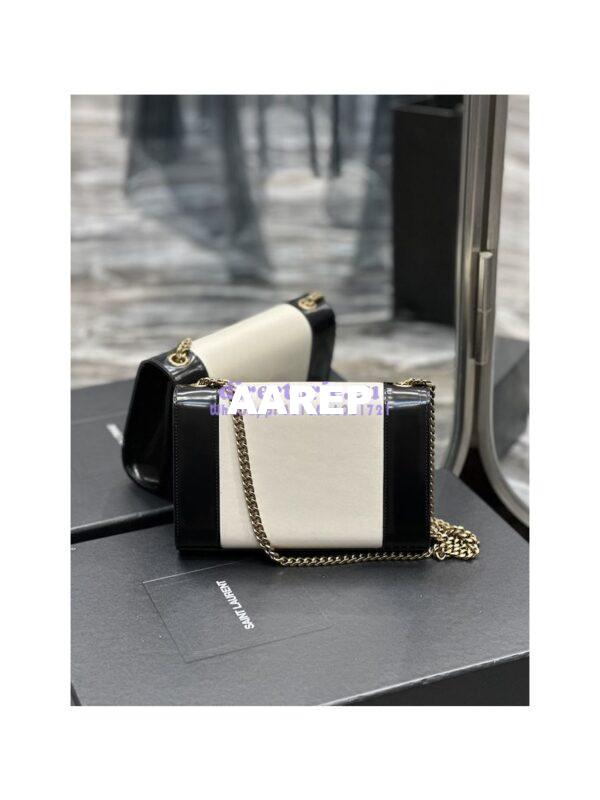 Replica YSL Saint Laurent Kate small two-tone leather shoulder bag Lambskin 742580 12