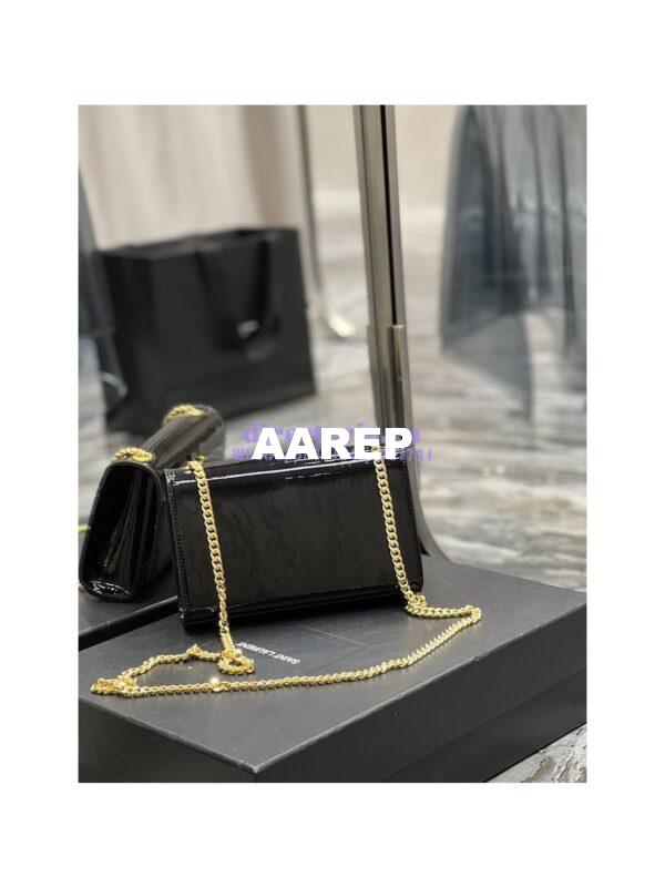 Replica YSL Saint Laurent Kate small chain bag in Patent Calfskin 469390 Black 13