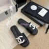 Replica Chanel Vintage CC Quilted Cambon Slide Sandals in Pink Leather