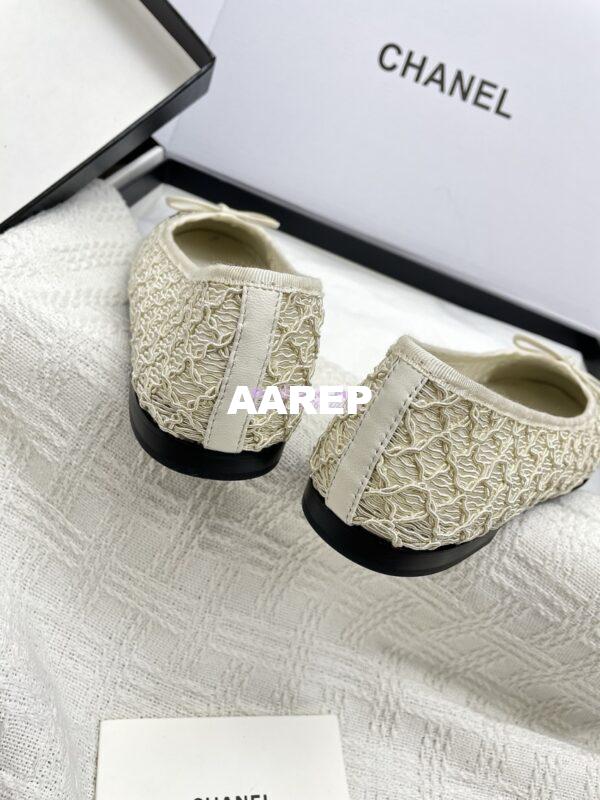 Replica Chanel 25P New Ballerina Embroidery & Grosgrain G02819 Champagne 9