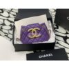 Replica Chanel 24C Vintage Logo Quilted Lambskin Shoulder Bag AS4596 Purple 2