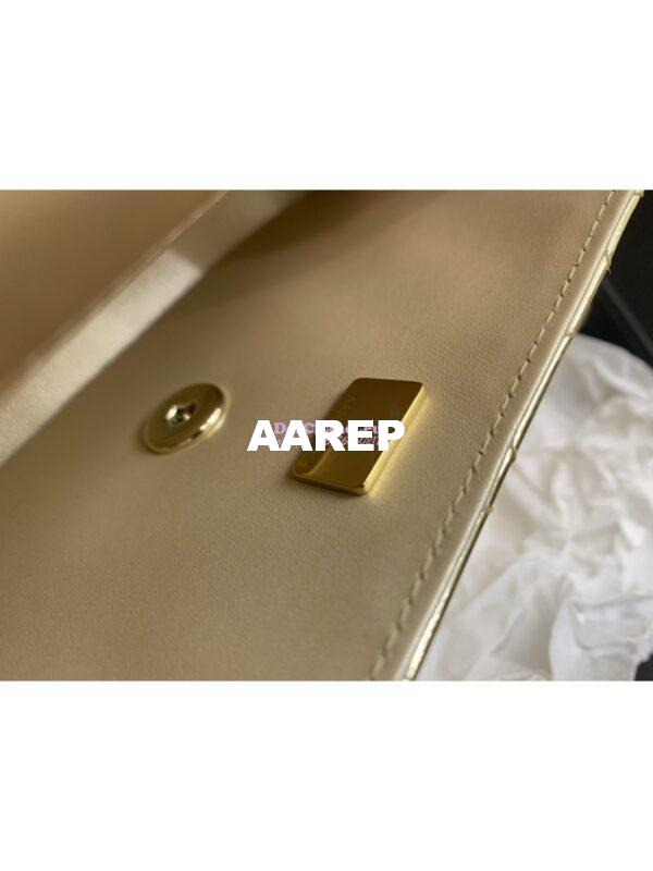 Replica Chanel Mini Flap Bag & Star Coin Purse in Mirror Calfskin Metallic Calfskin AS4647 Gold 8
