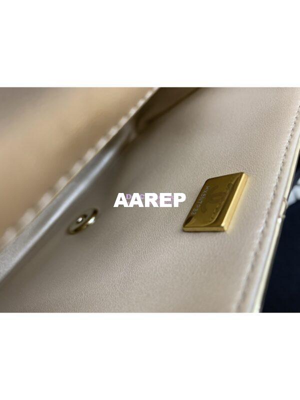 Replica Chanel Mini Flap Bag & Star Coin Purse in Mirror Calfskin Metallic Calfskin AS4647 Gold 18