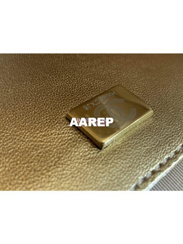 Replica Chanel 24C Star Handbag AS4579 Metallic Lambskin Gold hardware Gold 11