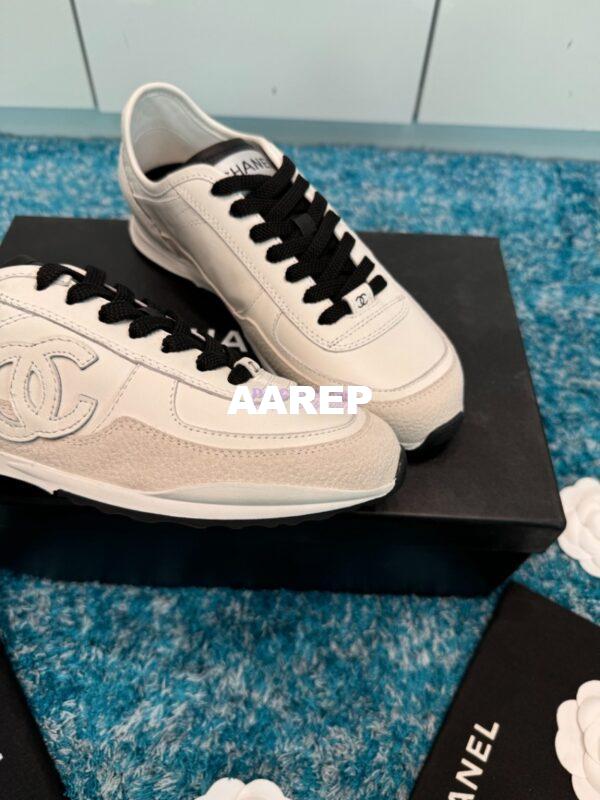Replica Chanel 25P Trainer in Calfskin & Suede Calfskin G46372 T04 3