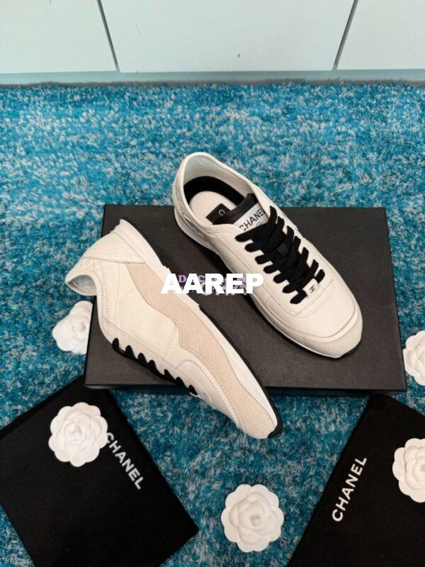 Replica Chanel 25P Trainer in Calfskin & Suede Calfskin G46372 T04 4
