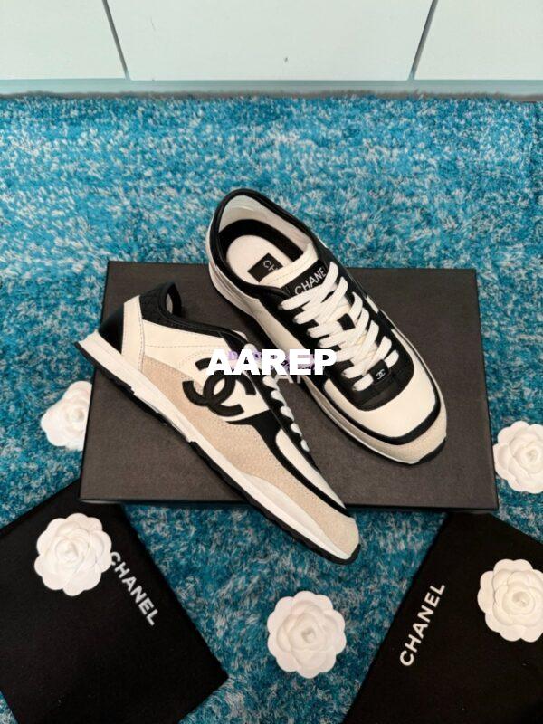 Replica Chanel 25P Trainer in Calfskin & Suede Calfskin G46372 T03 3