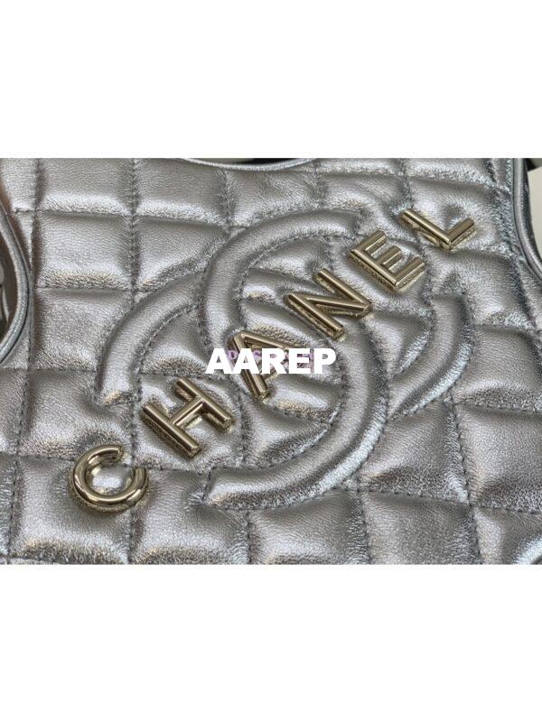 Replica Chanel 24C Star Handbag AS4579 Metallic Lambskin Gold hardware Silver 3