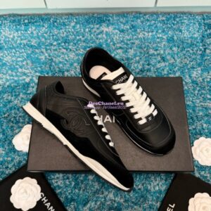 Replica Chanel 25P Trainer in Calfskin & Suede Calfskin G46372 T02
