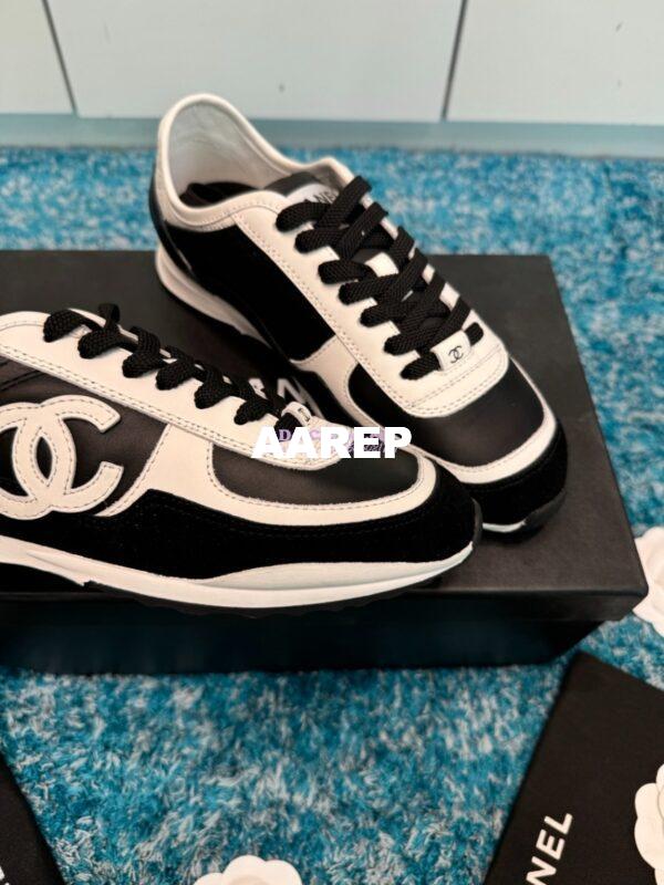 Replica Chanel 25P Trainer in Calfskin & Suede Calfskin G46372 T01 4