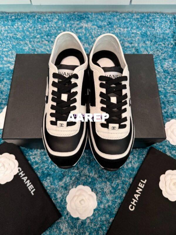 Replica Chanel 25P Trainer in Calfskin & Suede Calfskin G46372 T01 5