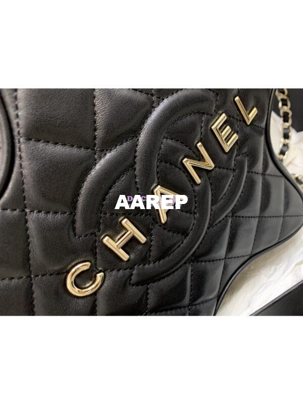 Replica Chanel 24C Star Handbag AS4579 Lambskin Gold hardware Black 2