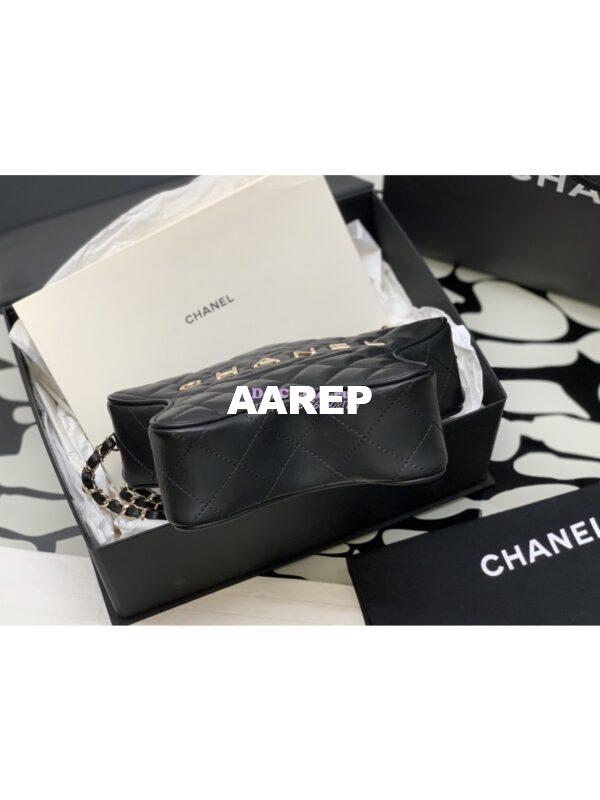Replica Chanel 24C Star Handbag AS4579 Lambskin Gold hardware Black 6