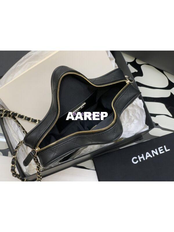 Replica Chanel 24C Star Handbag AS4579 Lambskin Gold hardware Black 8