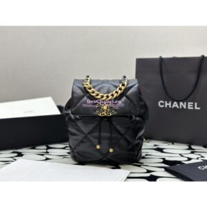 Replica Chanel 19 Backpack in Lambskin AS4223 Black