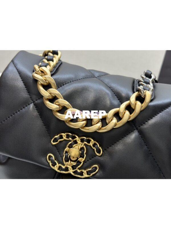 Replica Chanel 19 Backpack in Lambskin AS4223 Black 4