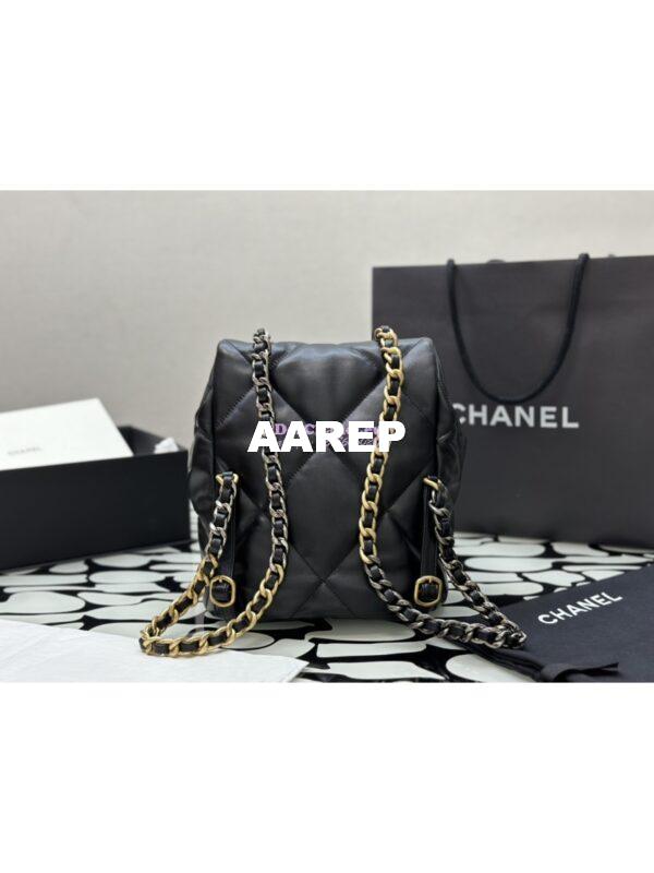 Replica Chanel 19 Backpack in Lambskin AS4223 Black 5