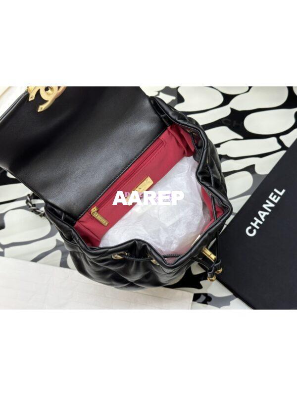 Replica Chanel 19 Backpack in Lambskin AS4223 Black 8