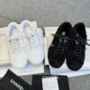 Replica Chanel 25SS Lace-Up Shoes in Fabric G46201 Black