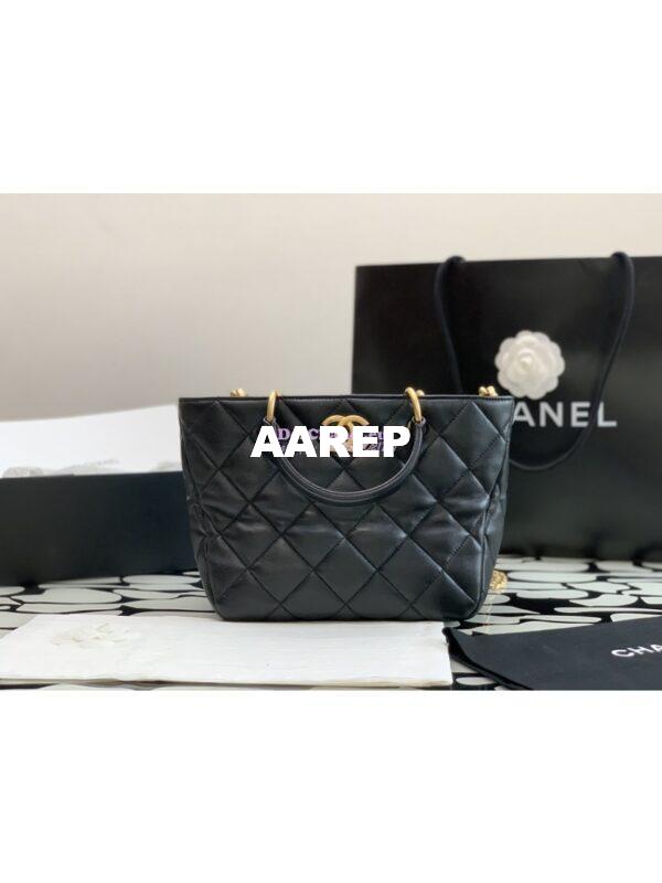 Replica Chanel 23B Shiny Lambskin Tote Bag AS4188 2