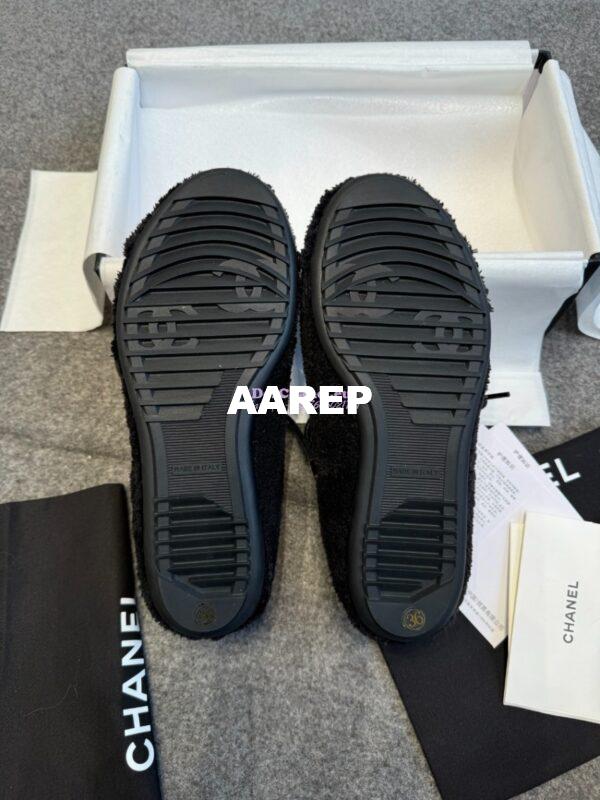 Replica Chanel 25SS Lace-Up Shoes in Fabric G46201 Black 14
